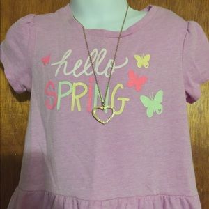 Purple circo hello spring top size: 5